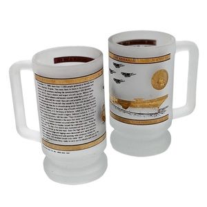 Vintage - USS Abraham Lincoln (CNV-72) Frosted Mug Set